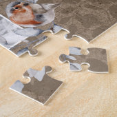 Robin Foto Collage Custom Rustic Kraft Paper Vogel Puzzle (Seite)