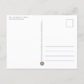 Robin Foto singen Postkarte (Rückseite)