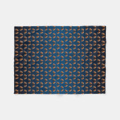 Robin Frenzy Fleece Blanket (Navy/Blue Mix) (Vorderseite (Horizontal))