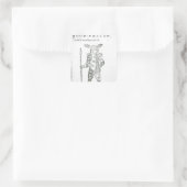 Robin Goodfellow Quadratischer Aufkleber (Tasche)