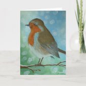 Robin Greeting Card Karte (Vorderseite)