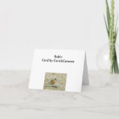 Robin Harbinger of Spring Card Feiertagskarte (Rückseite)