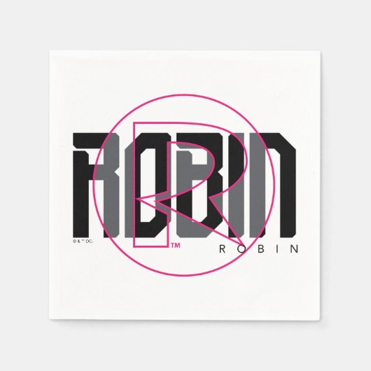 Robin Hi-Tech Name Grafik Serviette (Vorderseite)