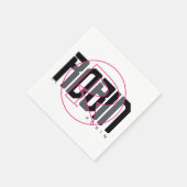 Robin Hi-Tech Name Grafik Serviette (Ecke)