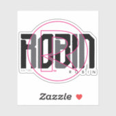 Robin Hi-Tech Name Graphic Aufkleber (Blatt)
