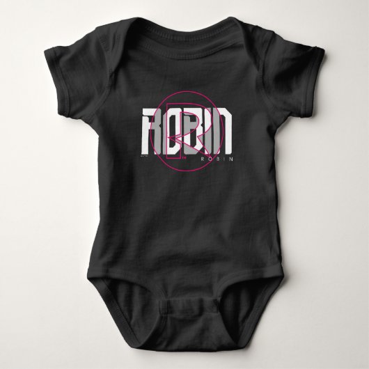 Robin Hi-Tech Name Graphic Baby Strampler (Vorderseite)