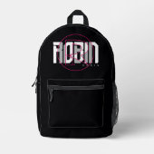 Robin Hi-Tech Name Graphic Bedruckter Rucksack (Vorderseite)