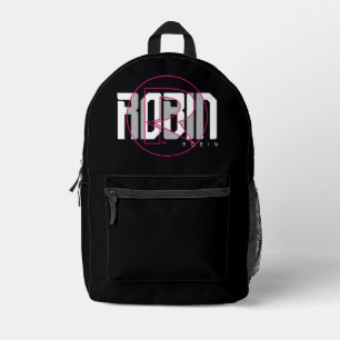 Robin Hi-Tech Name Graphic Bedruckter Rucksack