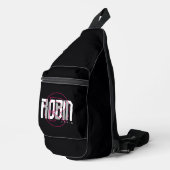 Robin Hi-Tech Name Graphic Crossbody Bag (Rechte Ecke)