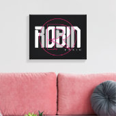 Robin Hi-Tech Name Graphic Leinwanddruck (Insitu (Wohnzimmer))
