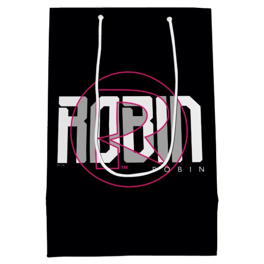 Robin Hi-Tech Name Graphic Mittlere Geschenktüte (Rückseite)