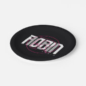 Robin Hi-Tech Name Graphic Pappteller (Schrägansicht)