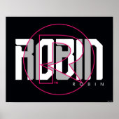 Robin Hi-Tech Name Graphic Poster (Vorne)