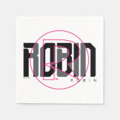 Robin Hi-Tech Name Graphic Serviette (Vorderseite)
