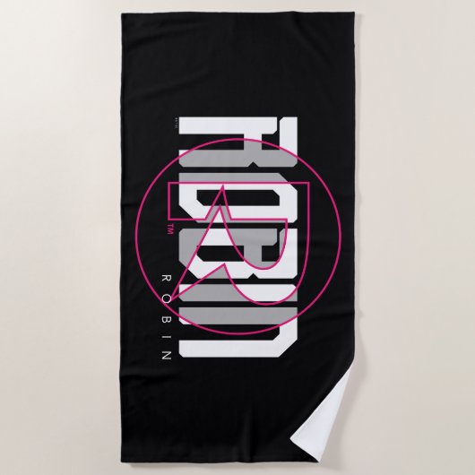 Robin Hi-Tech Name Graphic Strandtuch (Vorderseite)