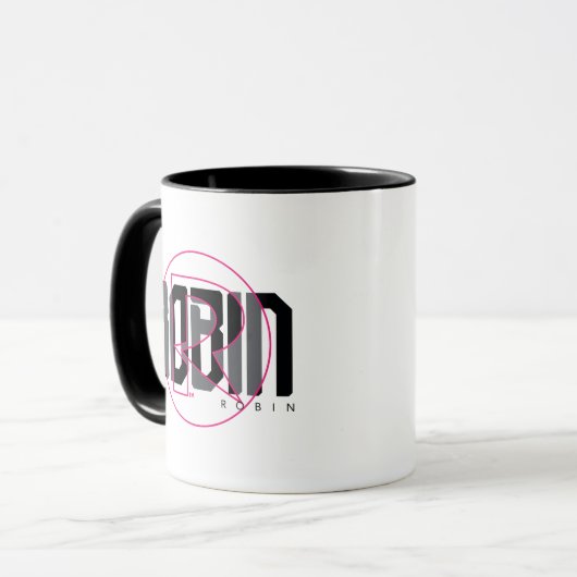 Robin Hi-Tech Name Graphic Tasse (Vorderseite Links)