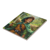 Robin Hood als Kind dargestellt Fliese (Seite)