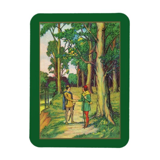 Robin Hood And Little John Magnet (Vertikal)