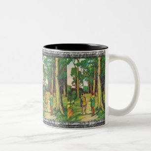 Robin Hood and Little John Two-Tone-Kaffee-Tasse Zweifarbige Tasse