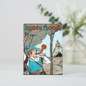 Robin Hood Antique Illustration frohe Männer Postkarte (Stehend Vorderseite)