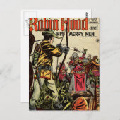 Robin Hood Comic Book Postkarte (Vorne/Hinten)