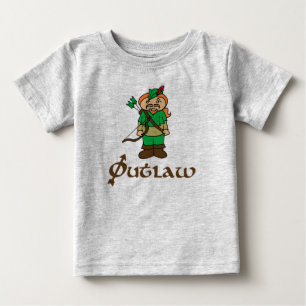 Robin Hood geächtetes Bogenschießenbaby scherzt Baby T-shirt