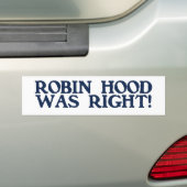 Robin Hood hatte Recht Autoaufkleber (Auf Auto)