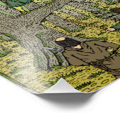 Robin Hood im Sherwood-Wald Fotodruck (Ecke)