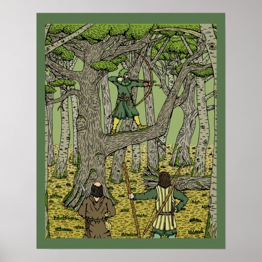 Robin Hood im Sherwood-Wald Poster (Vorne)