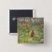 Robin Hood im Wald Button (Vorne & Hinten)