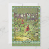 Robin Hood im Wald Einladung (Vorderseite)
