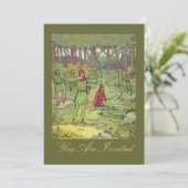 Robin Hood im Wald Einladung (Stehend Vorderseite)