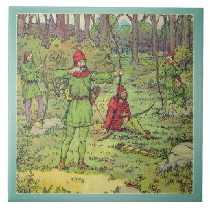Robin Hood im Wald Fliese