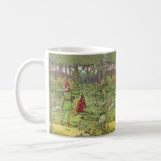 Robin Hood im Wald Kaffeetasse (Links)