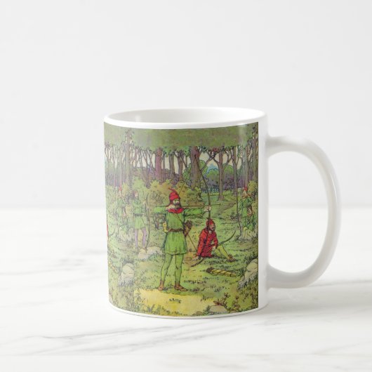 Robin Hood im Wald Kaffeetasse (Rechts)