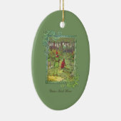 Robin Hood im Wald Keramik Ornament (Rechts)
