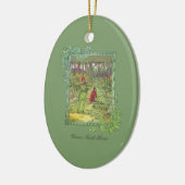 Robin Hood im Wald Keramik Ornament (Links)