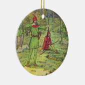 Robin Hood im Wald Keramikornament (Rechts)