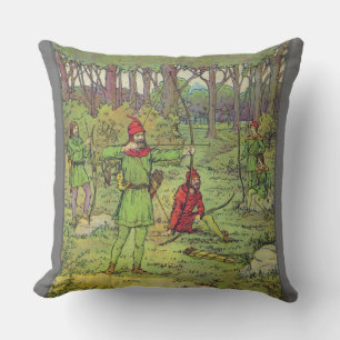 Robin Hood im Wald Kissen