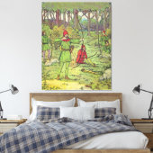 Robin Hood im Wald Leinwanddruck (Insitu (Schlafzimmer))