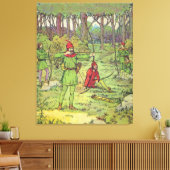Robin Hood im Wald Leinwanddruck (Insitu (Wohnzimmer))