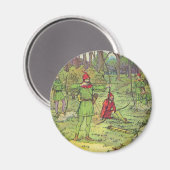 Robin Hood im Wald Magnet (Vorderseite/Rückseite)