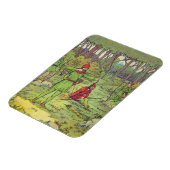 Robin Hood im Wald Magnet (Linke Seite)