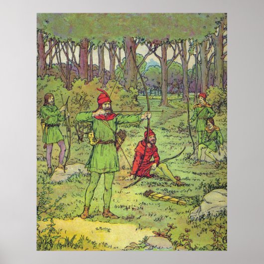 Robin Hood im Wald Poster (Vorne)