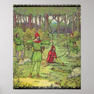 Robin Hood im Wald Poster