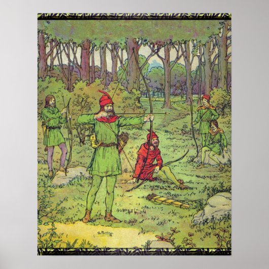 Robin Hood im Wald Poster (Vorne)