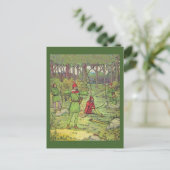 Robin Hood im Wald Postkarte (Stehend Vorderseite)