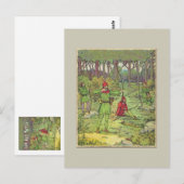 Robin Hood im Wald Postkarte (Vorne/Hinten)
