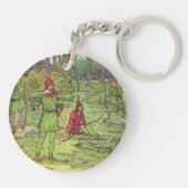 Robin Hood im Wald  Schlüsselanhänger (Rückseite)
