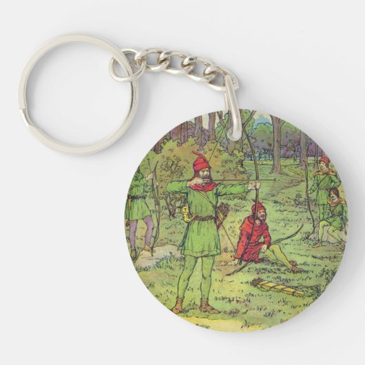 Robin Hood im Wald  Schlüsselanhänger (Vorderseite)
